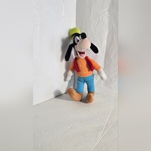 Disney Goofy Plush Toy with Orange and Blue Outfit
